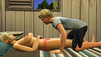 Play Mom and son have sex after he visits her in her room during the night in the hotel where they were staying on vacation