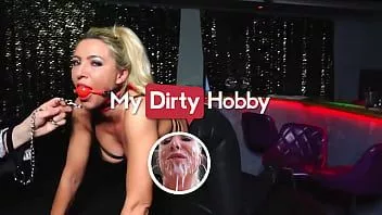 Play On (daynia's) first ever visit at the swinger club she gets tied up fucked in the ass - my dirty hobby
